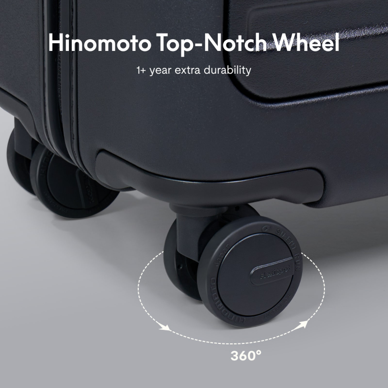 FlexiSpot PC Hardside Expandable Luggage With Spinner Wheels, Black, 20-Inch_voghion.com